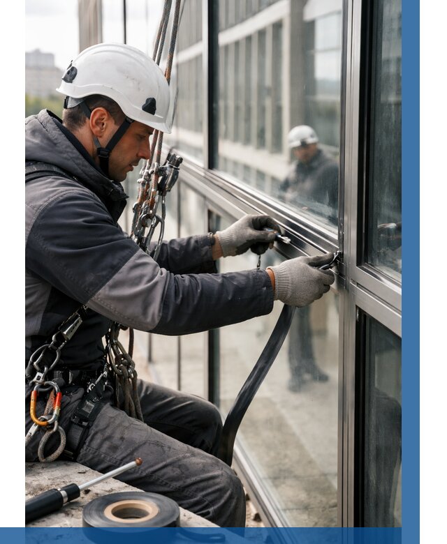 Ремонт витражных конструкций в Слободской от 3607 р. | ВЫСОТНИК-Слб