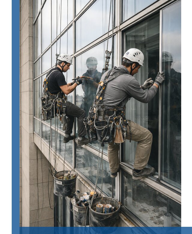 Ремонт витражных конструкций и фасадного остекления в Слободской