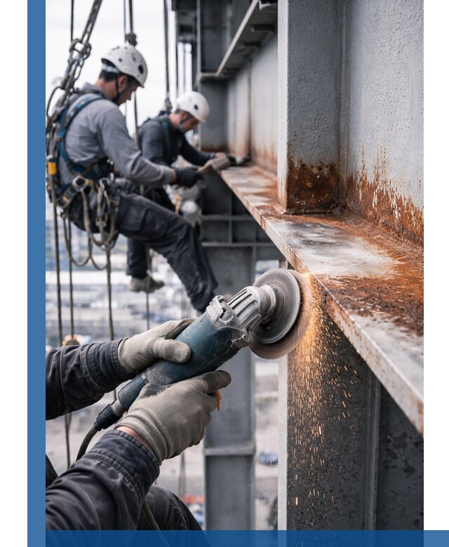 Зачистка металла от ржавчины и подготовка поверхностей в Слободской