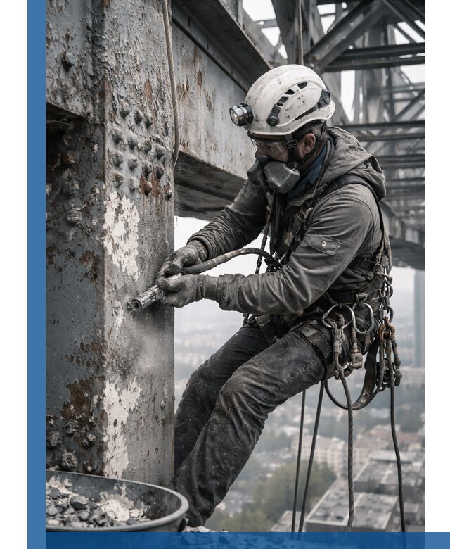 Удаление старой краски с металлических конструкций в Слободской