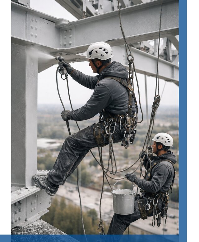 Покраска металлоконструкций на высоте в Слободской 361 р |ВЫСОТНИК-Слб
