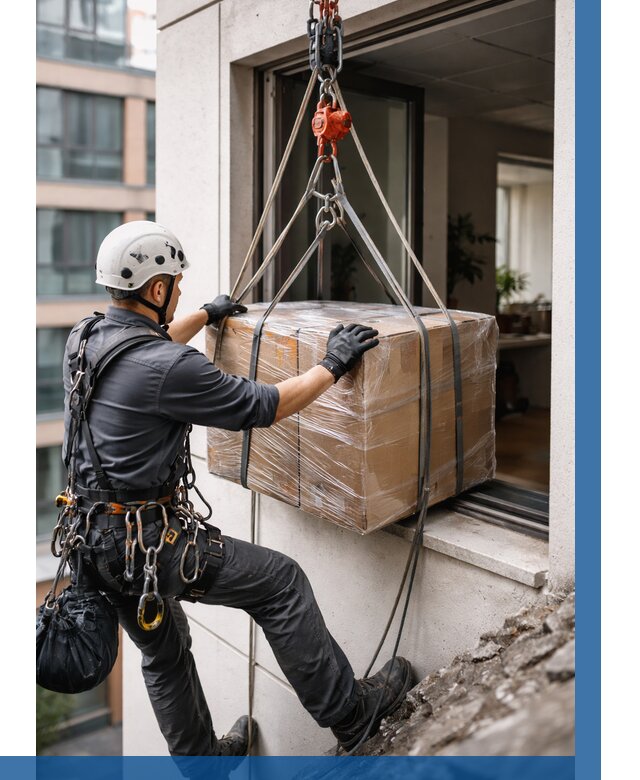 Подъем груза через окно в Слободской от 4637 р. | ВЫСОТНИК-Слб