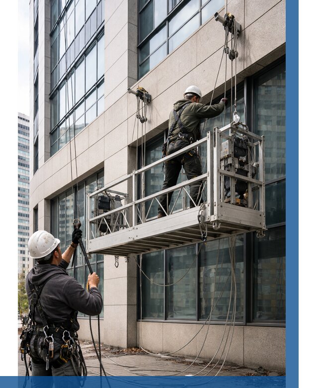 Монтаж и подъем фасадной люльки в Слободской от 12366 р. | ВЫСОТНИК-Слб