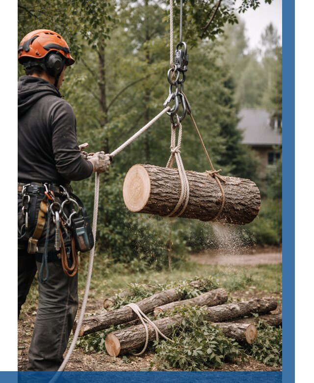 Валка деревьев частями в Слободской от 7729 р. | ВЫСОТНИК-Слб