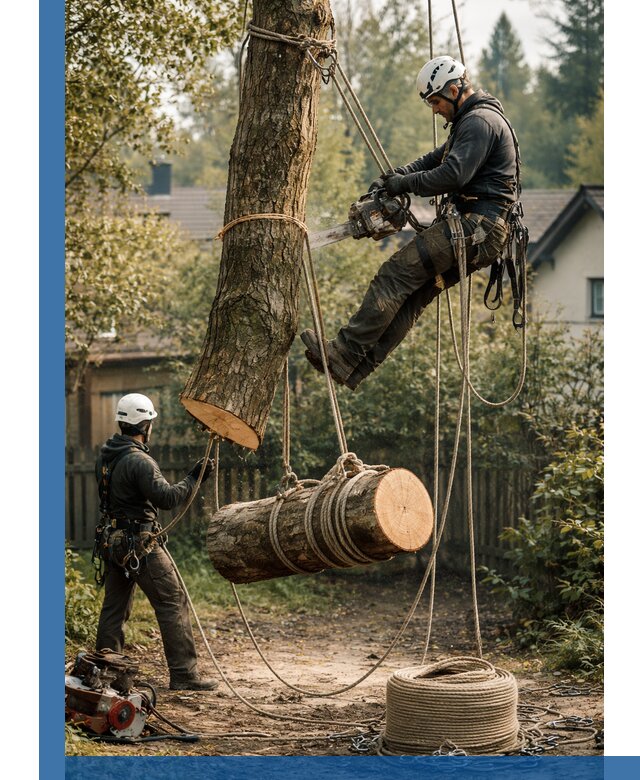 Валка деревьев частями в Слободской, безопасно и аккуратно