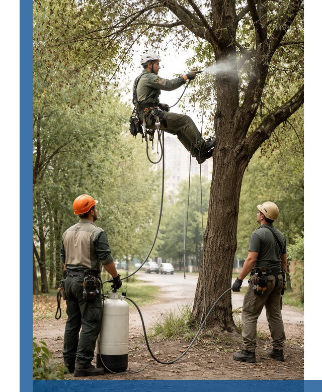 Обработка деревьев от вредителей в Слободской профессиональная защита