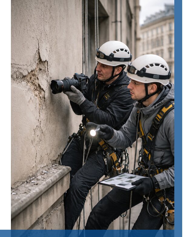 Фотофиксация дефектов фасада в Слободской от 4637 р. | ВЫСОТНИК-Слб