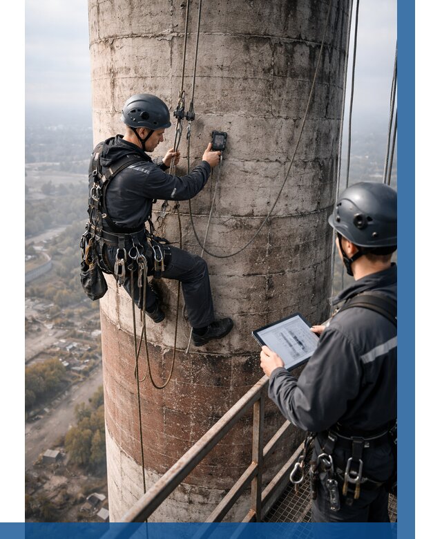 Обследование дымовой трубы в Слободской от 8244 р. | ВЫСОТНИК-Слб