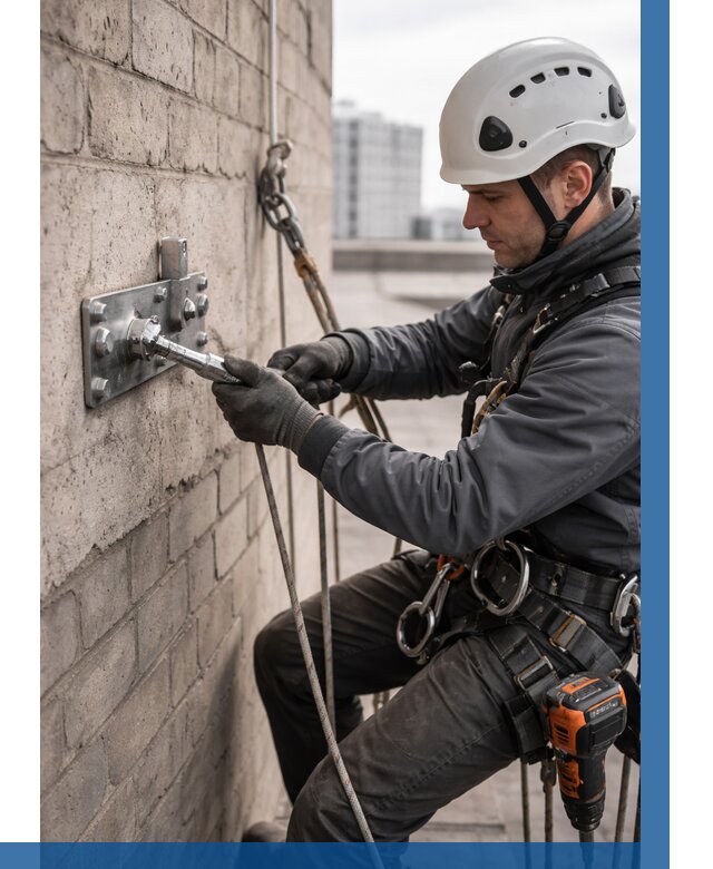 Установка анкерных точек в Слободской от 3607 р. | ВЫСОТНИК-Слб