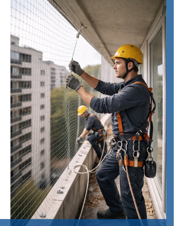 Монтаж сетки от птиц в Слободской от 4637 р. | ВЫСОТНИК-Слб