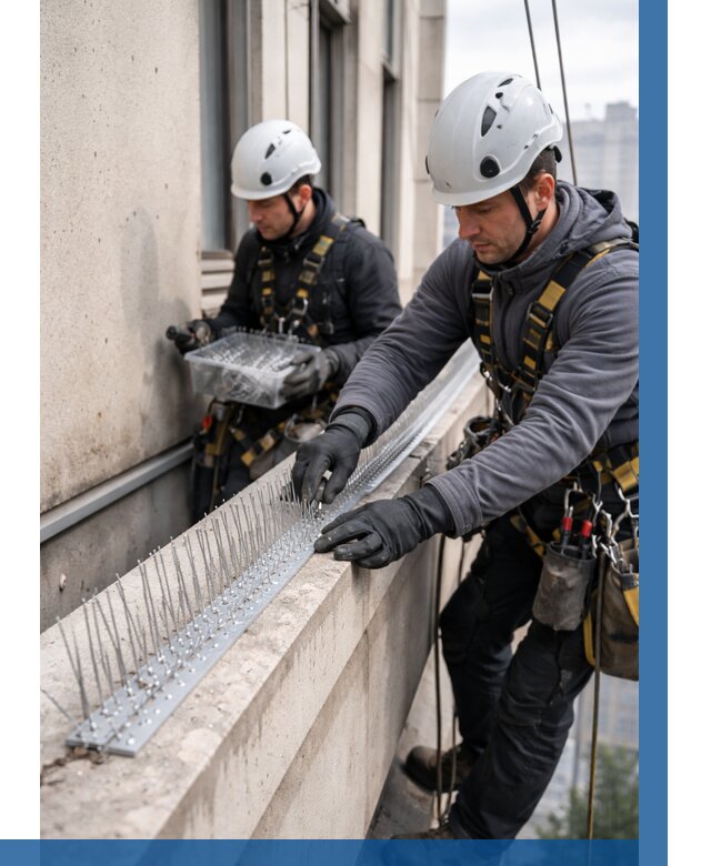 Установка шипов от птиц в Слободской от 876 р. | ВЫСОТНИК-Слб